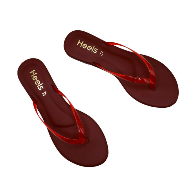 Maroon Casual Chappal L00500022
