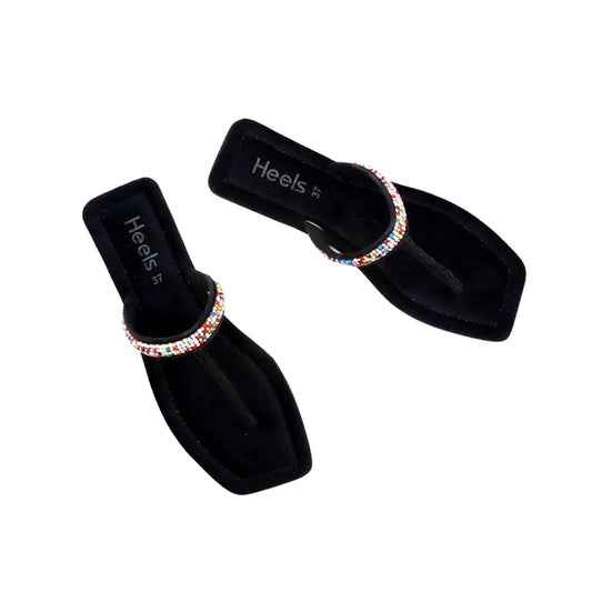 Black Casual Chappal L00000030