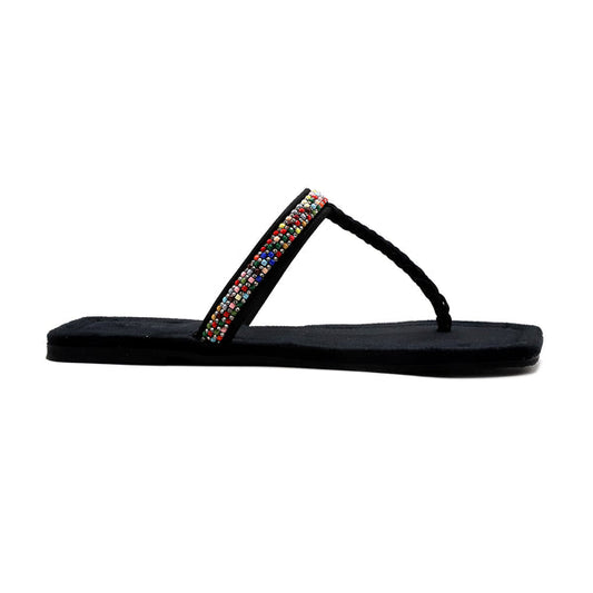 Black Casual Chappal L00000030