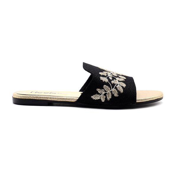 Black Casual Slipper 035307
