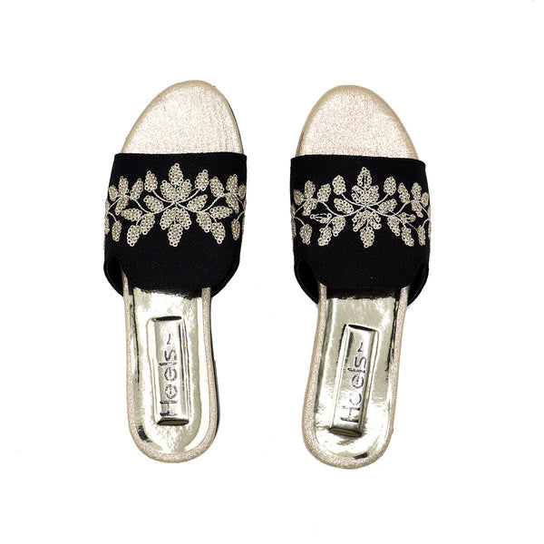Black Casual Slipper 035307
