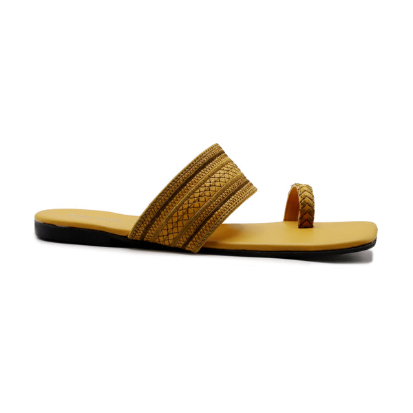 Yellow Casual Chappal L00000048