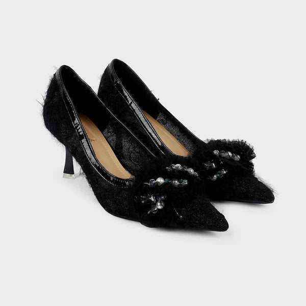 Black Formal Court Shoes L00850105