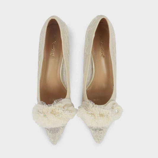 Beige Formal Court Shoes L00850105