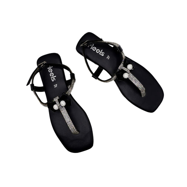 Black Fancy Sandal L00600011