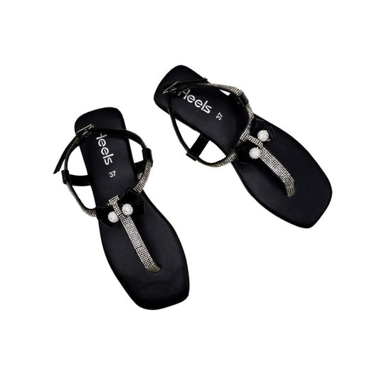 Black Fancy Sandal L00600011