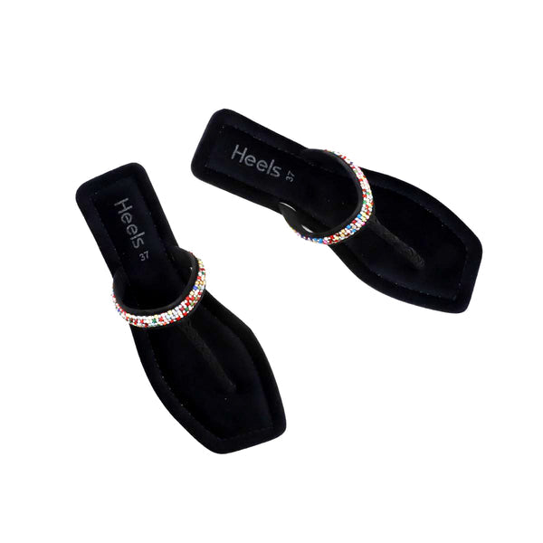 Black Casual Chappal L00000030